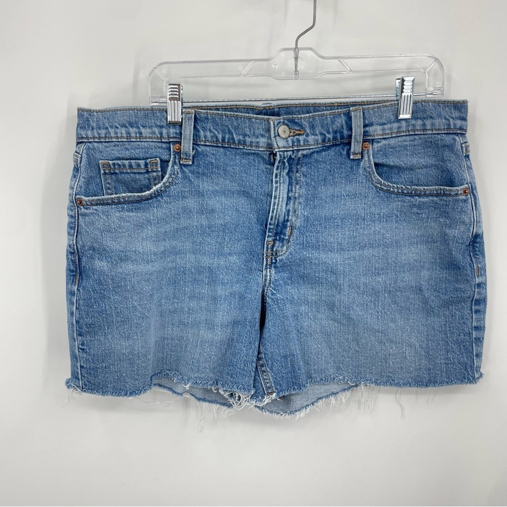 Old navy mid rise boyfriend shorts sz 14 cutโ off shorts